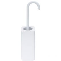 Lineabeta - Porte-balai Baston céramique / silicone blanc