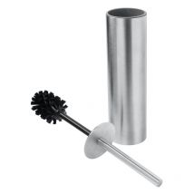 Koh-i-noor - Porte-balai wc tratto en acier inox aisi 304 brossé - Ø8 x h43 cm