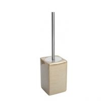 Porte-balais de toilette beige - série Cuba.