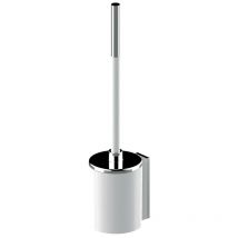 AKW - Porte-balayette mural avec brosse de toilette Onyx Duo Black international