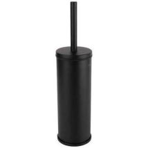 Porte-balayette noir à poser – Métal de haute qualité – Salle de bain et WC – Design élégant