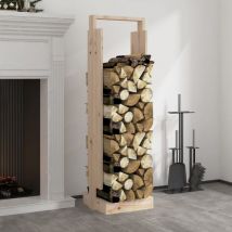 Maison Chic - Porte-bûches Abri Bûches Range bûches 33,5x30x110 cm Bois massif de pin 58710