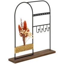 Porte-bijoux automne métal noir H26cm Atmosphera Créateur D'intérieur