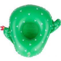 Porte Boisson Gonfable pour Piscine ou Plage, Flotteur, Accessoire d'Eau - Cactus 28x23cm
