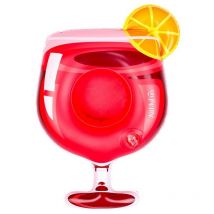 Porte Boisson Gonfable pour Piscine ou Plage, Flotteur, Accessoire d'Eau - Cocktail Passion 29x20cm