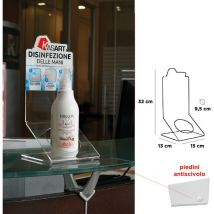 Kasart - Porte-bouteille de désinfectant de comptoir avec désinfectant Ml 500 gratuit