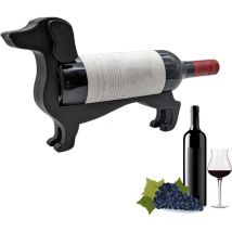 Porte-bouteille de vin amusant en forme de teckel, organisateur de bouteille de vin, support de bouteille de vin, organisateur de bouteille.