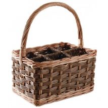 Porte bouteilles en osier 6 bouteilles