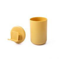 Porte-brosse à dents mural, adhésif sans couture, tasse de brossage, support de salle de bain, ensemble de lavage, sans poinçonnage, tasse de lavage