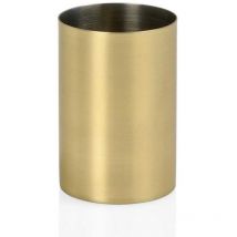 Porte-brosse à dents Ø6,5x9,5cm en acier inoxydable doré