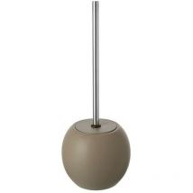 Feridras - Porte brosse wc en céramique et acier gris tourterelle Ligne Oslo
