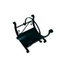 Porte-bAches en fer forgA pour cheminA e cm 33x35x55 h Accessoires porte-bois