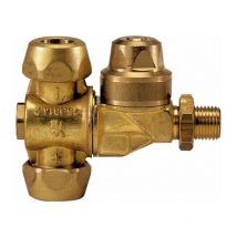 Lem Select - Porte buse laiton M65 Anti-gouttes g 1/4 m- 2 sorties - Braglia
