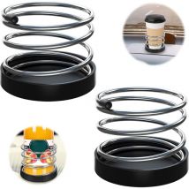 Porte-Canettes Universel Pour Voiture 2 pièces Porte-Gobelet à Universel Café Pour Voiture Porte-Gobelet Ressort De Voiture porte-gobelet d'eau