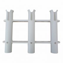 Porte canne cloison plastique triple -