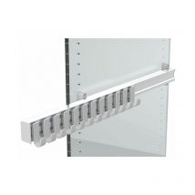 Porte ceintures coulissant - Décor : Gris alu - Hauteur : 90 mm - Largeur : 85 mm - Matériau : Nylon / Aluminium - Profondeur : 510 mm - Sortie : 310