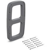Jeu de inserts latéraux pour l'accrochage de l'étrier de l'armoire Sling, Plastique, Titane - Emuca