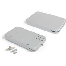 Emuca - Mécanisme de porte relevable Miniwinch avec couvercle, 14kg, Acier et Plastique, Gris