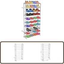 Porte-chaussures / Étagère à chaussures avec 10 étages - Étagère à Chaussures - Rangement Chaussures - Meuble Chaussure - Organisateur Chaussures