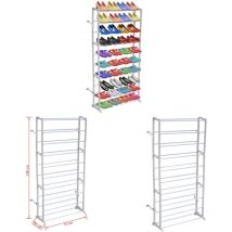 Porte-chaussures / Étagère à chaussures avec 10 étages - Étagère à Chaussures - Rangement Chaussures - Meuble Chaussure - Organisateur Chaussures
