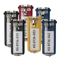 Durable - Schlüsselanhänger key clip 2,5x7cm farb.sortiert 6 Stück