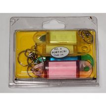 Porte-clés avec plaque so.di.fer couleurs assorties 4pcs - 734624