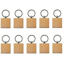 Porte-clés en bois vierge, porte-clés en bois, porte-clés, étiquette pour clé