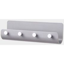 Porte-clés Mural Avec Panier De Rangement Porte-clés Multifonctionnel Avec Compartiment Pour Le Stockage Du Courrier, Gris