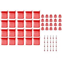 Porte-clés pour carte de Noël, ensemble de sacs cadeaux pour invités, pendentif pour décoration de fête de mariage à domicile