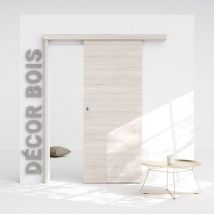 Mon Marché Déco - Porte Coulissante avec Rail - Oslo 83 cm - Avec butée