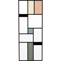 Aurys - Porte coulissante en verre seule - mondo claire - Largeur 72,5 cm - Fabrication Française normandie