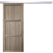 Gd Menuiseries - Porte Coulissante Frake 3 Panneaux H204 x L73 + Rail Alu