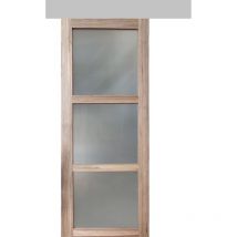 Gd Menuiseries - Porte Coulissante Frake Vitrée H204 x L73 + Rail Alu