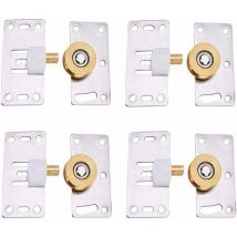 Porte Coulissante Roulettes, 4 Ensemble Roulette Porte Coulissante Placard, Placard Porte Poulie, Meubles Roues Coulissante, pour Armoires, Armoires,