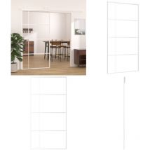 Porte coulissante Verre esg et aluminium 102,5x205 cm Blanc - Portes Coulissantes - Porte D'entrée - Porte Vitrée - Porte Design - Porte Blanche