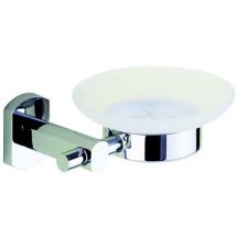 Porte coupelle à savon - Décor : Chromé - Hauteur : 57 mm - Largeur : 137 mm - Matériau : Acier inoxydable - Profondeur : 119 mm - OCMEI