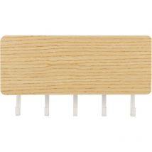 Porte-courrier et porte-clés en bois, cintre de porte en bois, crochets muraux, porte-manteau, organisateur de cuisine pour la maison, le bureau,
