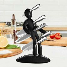 Lablanc - Porte-Couteau sans Couteaux, Bloc de Couteaux de Cuisine humanoïde créatif, décoration Parfaite(hors couteaux)