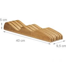 Porte-couteaux bambou support couteaux