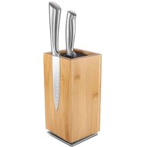Porte-couteaux In Bois - Bloc Von Rangemint À Couteau Rotatif Eind Magnétique In Bambou - Bloc Couteau Vivon Avec Tiges