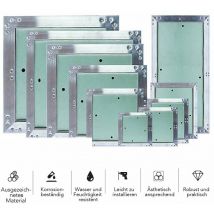 Mucola - Porte d'accès en aluminium 50x50 Chambre humide Plaques de plâtre Entretien Porte d'inspection