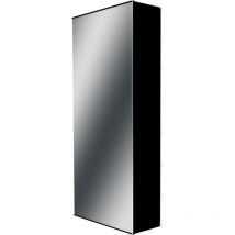 Atole - Coffret d'habillage 13 modules en acier noir avec porte miroir - h. utile : 730 mm