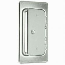Upmann - Porte de cheminée galvanisée avec fermeture carrée 150 x 300 mm