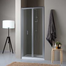 Kiamami Valentina - Porte De Douche Avec Ouverture Pliante 70Cm Soffio