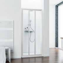 Schulte - Porte de douche coulissante, profilé blanc, verre 3 mm 100 x 185 cm