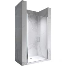 Cadentro - viana Porte de douche 83x185 cm verre transparent - ajustable de 83 à 86 cm