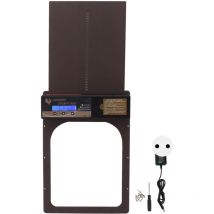 Jeffergarden - Porte de poulailler automatique IP45 Étanche Programmable Porte de poulailler en aluminium avec minuterie pour ferme domestique