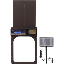 Porte de poulailler automatique minuterie à énergie solaire IP45 étanche en aluminium volaille portes automatiques de poulailler pour maison ferme