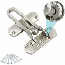 Fei Yu - Porte de sécurité, serrure de protection de fenêtre en acier, porte d'entrée, loquet de chaîne de porte sans fenêtre, pour empêcher le vol