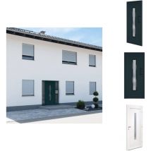 Porte d'entrée anthracite 88x200 cm pvc - Portes D'entrée - Porte D'entrée - Porte Extérieure - Porte Pvc - Porte Sécurisée